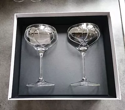 Buy Royal Doulton Royal Doulton  - Set Of 2 Handcut Fine Crystal Glass • 29.99£