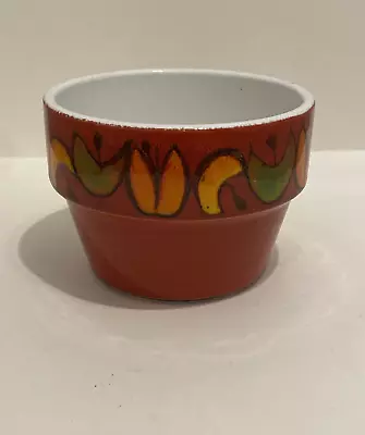 Buy Vintage Poole Pottery Red Delphis?  Small Plant Pot • 24£