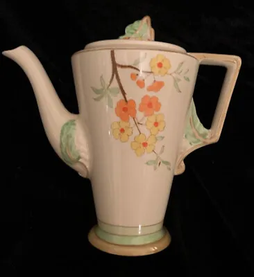 Buy 1930’s Burleigh Ware Hand Painted Teapot In Blossom Pattern • 95£