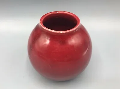 Buy Burmantofts Pottery Small Vase With Oxblood Glaze • 80£