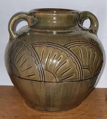 Buy Wesuma West Country Art Pottery Weston-s-mare Twin Handle Urn Type Vase Rare • 44.99£