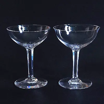 Buy BACCARAT ZURICH CHAMPAGNE, Cut Lead Crystal Coupe' Glasses, Made In France • 168.89£