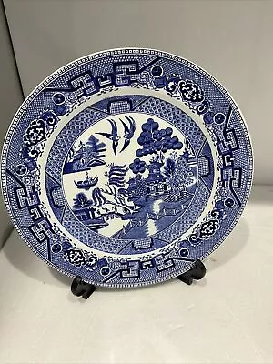 Buy Ridgway Semi China England Blue Willow 10  Dinner Plate &9” Side Plate • 9.99£