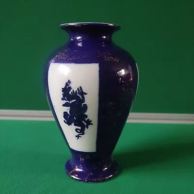 Buy Masons Patent Ironstone China 1914 Chinoiserie Urn Vase - Blue + White W/ Dragon • 68£