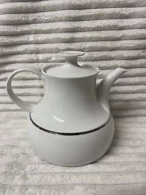 Buy Thomas Germany Teapot White With Silver Band Rare • 39.99£