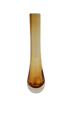 Buy Vintage 1970's Whitefriars Amber Shade Bud Vase. 8.5  X 2.5  Base • 28.98£