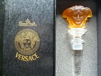 Buy Rosenthal Versace Glass Wine Bottle Stopper (new) Original Versace Box Inc • 59.45£