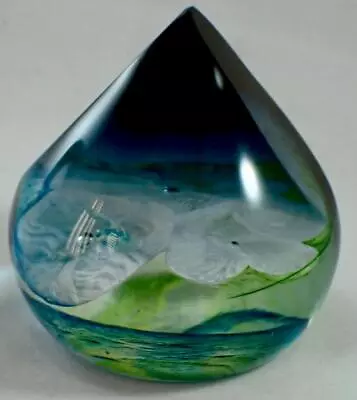 Buy Caithness Glass Paperweight Water Lilies Limited Edition 216/250 Colin Terris ❀❀ • 49.99£