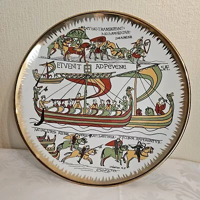 Buy REDUCED - Vintage MP Battle Of Hastings Bayeux Tapestry Collectors Plate VGC • 5.99£