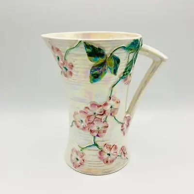 Buy Vintage Maling Porcelain Pink Blossom Lustre Luster Jug Pitcher 19cms Tall #6584 • 19.99£