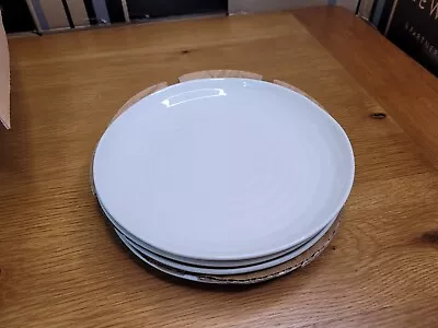 Buy Sophie Conran For Portmeirion Coupe 4 X Salad Plates, Dia.22cm, White • 59.99£