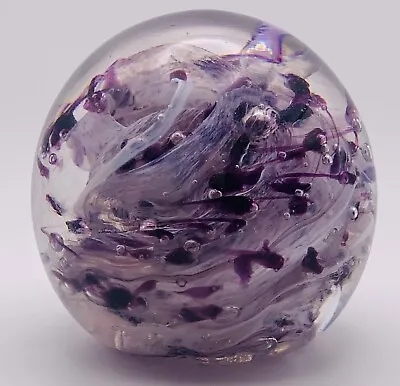 Buy Alum Bay, Isle Of Wight Glass Paperweight, Purple Lead Crystal.  • 15£