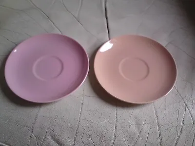 Buy 2 X Vintage Wade England Fine China Pastel  Saucers, Used. • 9.99£