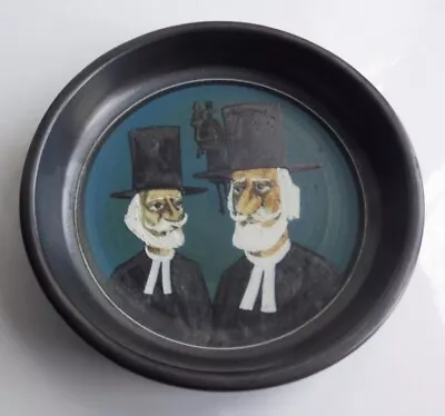 Buy Ambleside Pottery Hand Painted 5  Dish - Barristers, Religion, Puritans? • 9.95£