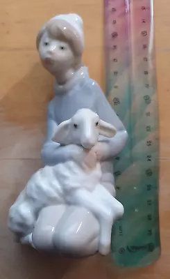 Buy LLADRO Boy Sitting With Lamb - Mint Condition • 10£