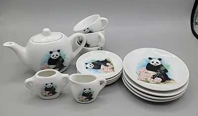 Buy Panda Childs Miniature China Tea Set Missing 1 Cup  • 26.55£