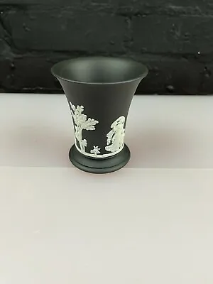Buy Wedgwood Jasper Ware Black And White Vase 3.75  High  • 19.99£