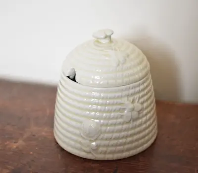 Buy Vintage Beswick Honey Pot Preserve Pot With Lid Bees & Floral Design (N) • 10£