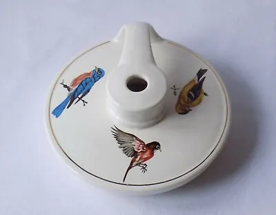 Buy Vintage Holkham Pottery Wee Willie Winkie Lamp Base.decorated With British Birds • 12.99£