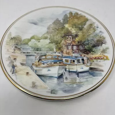 Buy Fenton China Company Plate Decorative Landscape Town Village • 8.50£