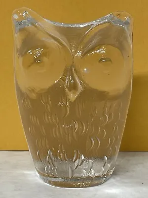Buy Owl Figurine/Art Glass Sweden /Signed Nils Landberg Orrefors • 23.65£
