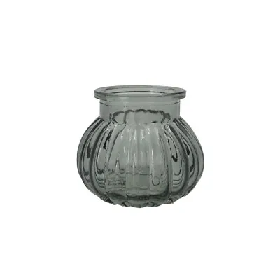 Buy Small Dove Grey Bubble Bud Glass Flower Vase Jar Home Decoration Ornament • 6.15£