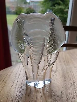 Buy Royal Krona Mats Jonasson Glass Elephant Figure  Paperweight Signed • 20.50£