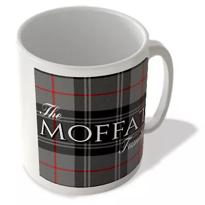 Buy The Moffat Family - Moffat Modern Tartan - (Full Background) - Scottish Mug • 10.99£