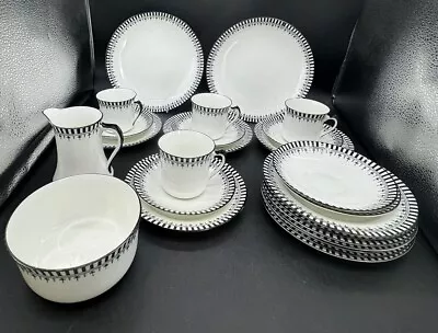 Buy Royal Standard Bone China Art Deco Cups Saucers Plates X 22 Pieces • 18.95£