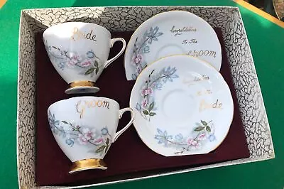 Buy Gladstone Fine Bone China Wedding Cup And Saucer • 29.99£
