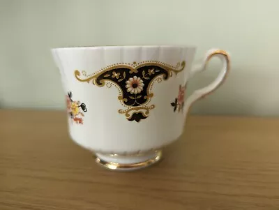 Buy Royal Stafford Bone China Tea Cup White With Black & Gold Floral Pattern • 0.99£