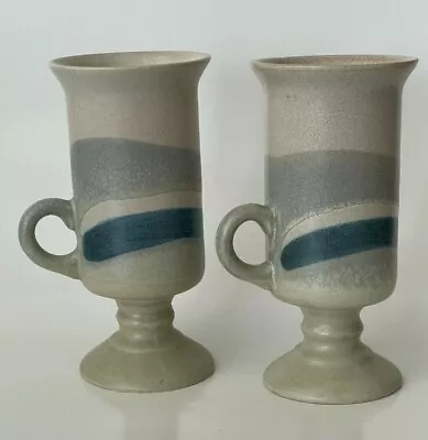 Buy Otagiri Japan Footed Irish Coffee Cups Hand Crafted Stoneware Mugs Set Of 2 • 30.83£