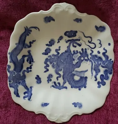 Buy Coalport China Cake Plate, Blue And White, Size 9.1/4  X 10.1/2  • 13.49£