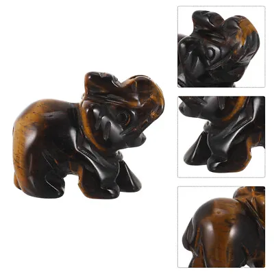 Buy  Rose Ornament Crystal Elephant Sculpture Ornaments Desk Statue • 8.96£