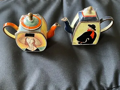 Buy Trade&Aid Mini  Two Teapots  Enamel And Signed • 10£
