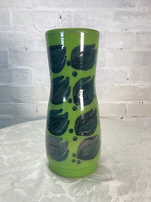 Buy A Rare Large Green Poole Pottery Hand Painted Studio Vase Signed To Base • 75£