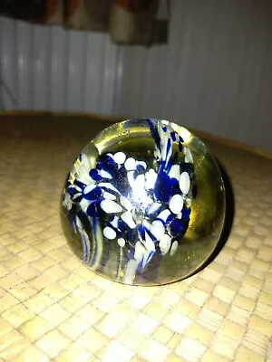 Buy Vintage Blue And White Paperweight Height Aprox 2.5  • 4£