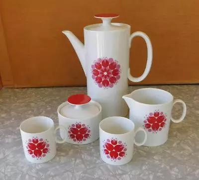 Buy Thomas Rosenthal Porcelain Germany PINWHEEL Coffee/Tea Set MCM Modernist China • 104.32£