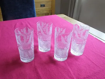 Buy Edinburgh Crystal Thistle - Set Of 4 5.75” Highball Glasses • 400£
