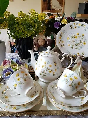 Buy Vintage Colclough Bone China  Made In England Coffee Trio Set For 2 Person • 149.99£