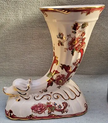 Buy Rare Mason's Red Mandalay Dragon Horn Cornucopia Vase • 20£