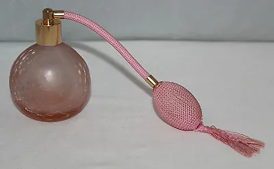 Buy Caithness Glass - Vintage Pink Crackle Glass Perfume Atomiser • 14.99£