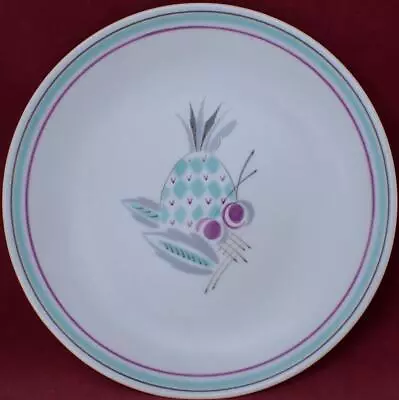 Buy 1950's Poole Pottery 8.5  Plate Rvbg Fruit Pineapple Pattern Gwen Haskins • 9.99£