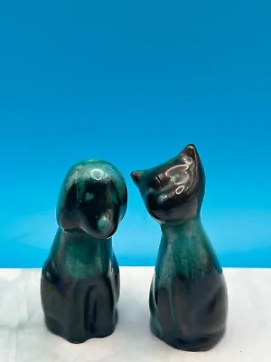 Buy Vintage Blue Mountain Pottery Miniature Cat And Dog Figurine BMP • 14.50£