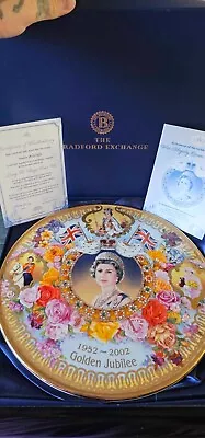 Buy Queen Elizabeth II Golden Jubilee Collectors Plate Bradford Exchange - Davenport • 34.99£