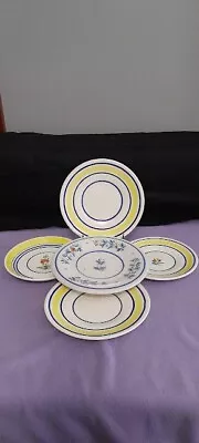 Buy Lot Of 5 Henriot Quimper Small Plates France Signed Hand Painted Pottery Floral • 24.01£