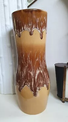 Buy Vintage Kingston Pottery KP74 Brown Drip Glaze Vase • 15£