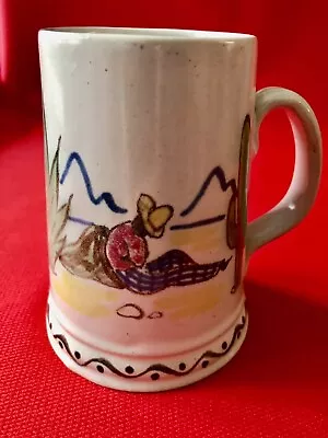 Buy Buchan Pottery Portobello Scotland Mexican Scene Vintage Ceramic Mug 107mm. Tall • 2.99£