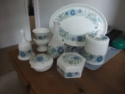 Buy Fantastic Wedgwood Bone China Collection Of 7 Items In The Clementine Pattern • 9.99£