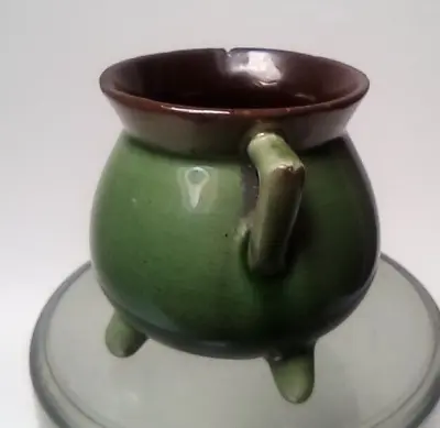 Buy Aller Vale Pottery Devon Torquay Ware Green Cauldron 6 Cm Vintage • 6£